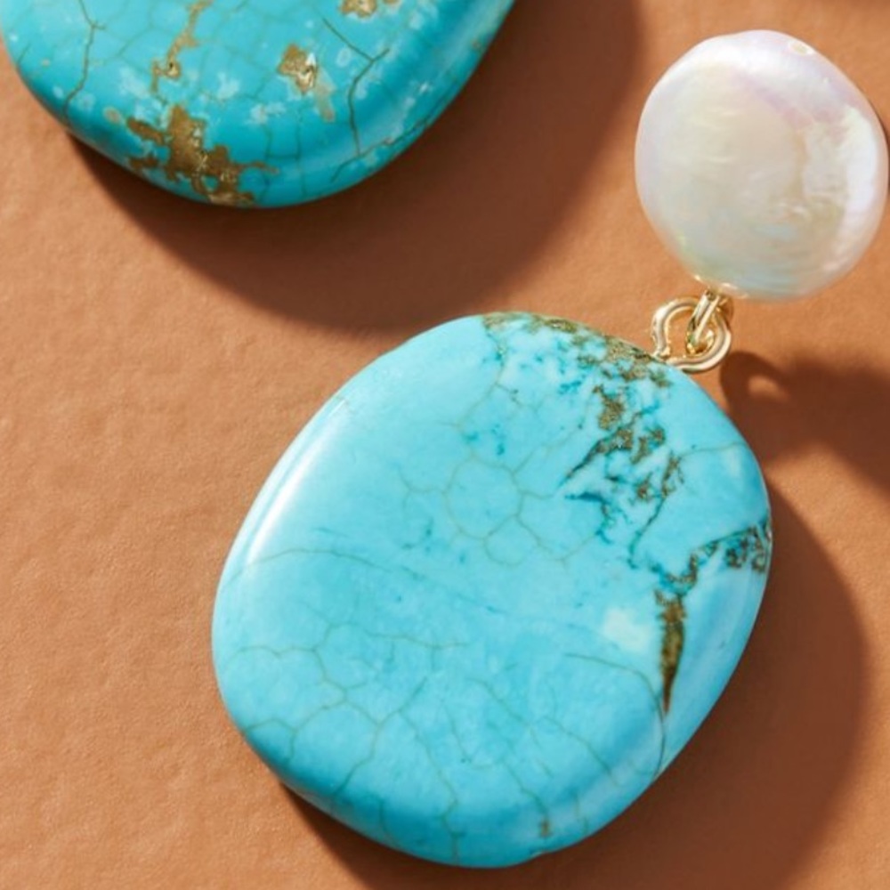 New Anthropologie Eloise Pearl Drop Earrings